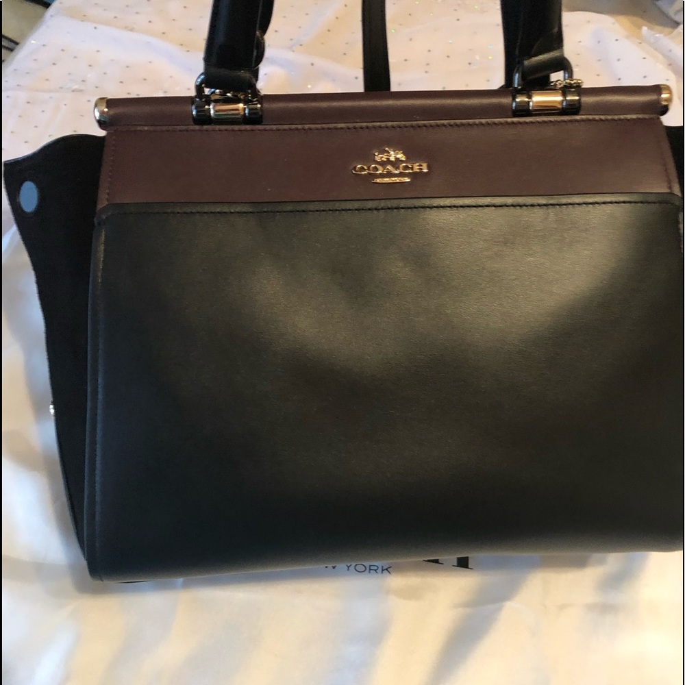 NWT Coach x Selena Gomez Color block  Cherry/Black